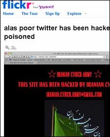 ‘Iranian cyber army’ hits Twitter