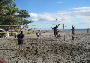 Results of beach volleyball competition at Layou Beach