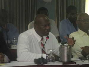 Ministers of Agriculture make contributions at  regional symposium on agricultural insurance in Antigua