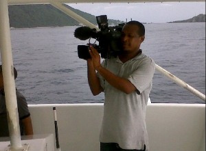 Marpin cameraman pushed into sea; thousands of dollars in property lost
