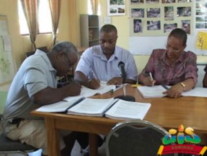 Contracts for two major community projects signed on Thursday as the BNTF Five Programme comes to an end