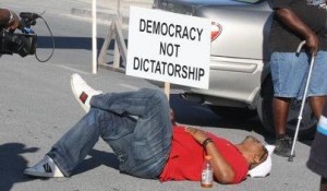Demonstrators shut down Turks and Caicos airport