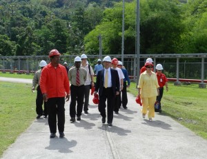Foreign dignitaries pay official visit to Waitukubuli Fuel Storage and Distribution Plant