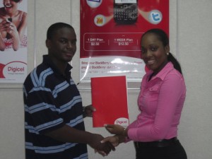 Donaldson Magloire wins DIGICEL’s April text to win promotion; gets all expense paid trip to St. Lucia Jazz Festival