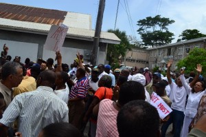 UPDATE: UWP leads protest in Roseau
