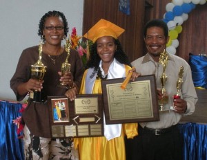 Kimara Burton is North East Comprehensive High School 2011 valedictorian