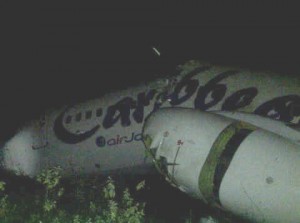 Terror in  Guyana – Caribbean Airlines plane crashes on landing