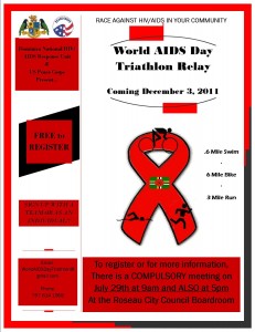 First ever Triathlon Relay for World AIDS Day