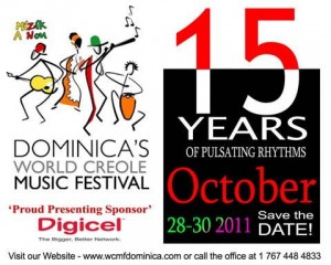 World Creole Music Festival radio contest in Martinique and Guadeloupe