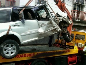Four injured in Loubiere accident