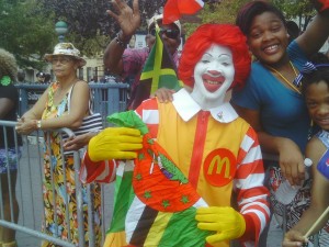 PHOTO OF THE DAY: Ronald McDonald representing Dominica at Labor Day parade