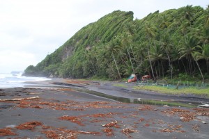 PHOTO OF THE DAY: Black sand beach at Rosalie Bay