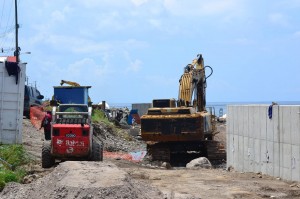 Blackmoore expresses confidence Pointe Michel sea wall will be completed on time