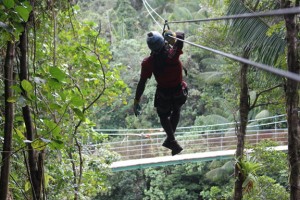 Southern Caribbean’s highest zip line formally opened