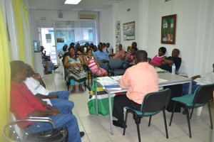 Castle Bruce Parl Rep meets with constituents in Guadeloupe