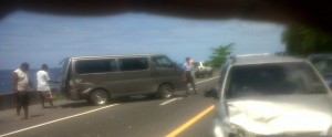Accident under Canefield cliff