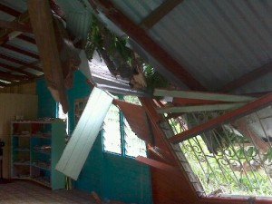 Mango tree crashes on Soufriere pre-school