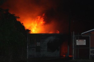 Fire at LIAT hangar