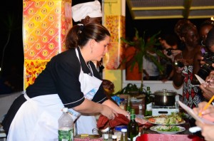 Jessica Pinard-Byrne Yard, Iron Chef Dominica 2012 in action