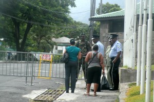 Heavy police presence around Parliament
