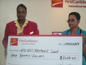 CIBC gives assistance to HIV affected child