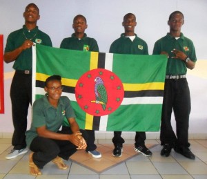 Team Dominica at the CARIFTA Trials