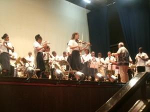 A school band in action