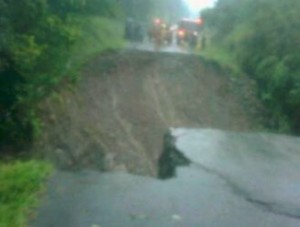 The ditch in Pond Casse main road