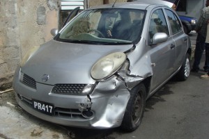 Labaad's car was found damaged on a street in Roseau