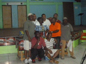 Domino champs, Lagoon with their trophy