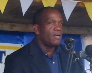The new UWP leader addressing the delegates conference on Sunday