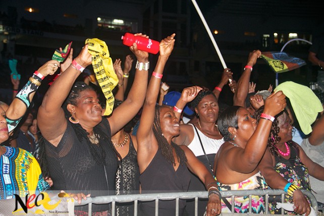 Fans on night two of the festival 