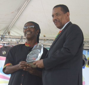 Williams receives his award