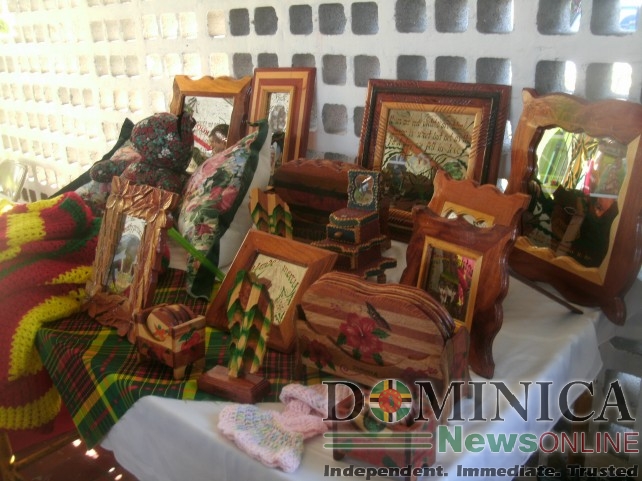Local items at a previous edition of Buy Dominica Month
