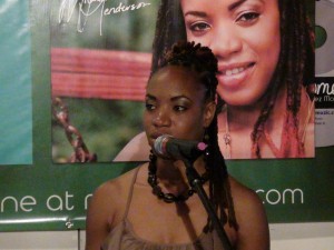Michele Henderson at the album launch on Tuesday