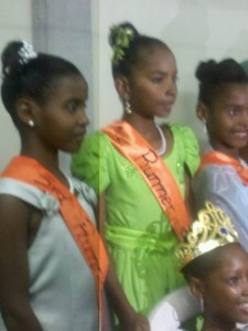 The winner and runners-up  in the Good Hope Miss Noel competition