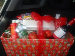 Hamper donated to Jerry Dublin