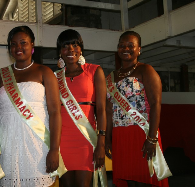 Mothers Queen contestants (l to r) Cecilia Winnie Henderson, Patricia Charles, and Heather Vidal.