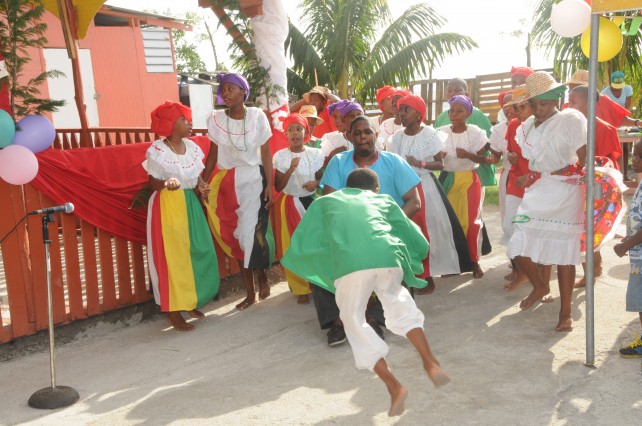 Pte. Michel Cultural Dance Group performing at the launch