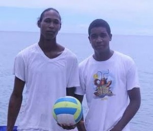 Florent (left) and Elmes hopes to earn a spot in the 2014 Nanjing Youth Olympics in China 