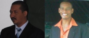 Casius Darroux (left) and Cozier Frederick plans to represent the DLP in the Salybia constituency 