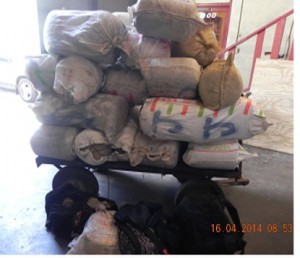 The illegal substance was seized south of Dominica 