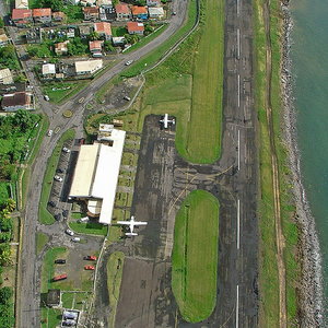 The gov't is looking at Canefield Airport as a possible cruise ship port