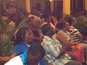 Some of those who attended the meeting in St. Thomas 