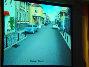 A view of Hanover Street under the project
