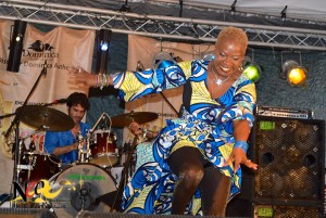 Angelique Kidjo in action at Jazz 'n Creole 