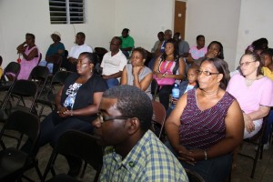Residents of Cottage at the panel discussion on Wednesday evening 