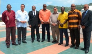 OECS Heads at the meeting 