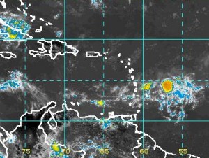 Showers, thunderstorms in forecast as tropical depression becomes tropical wave