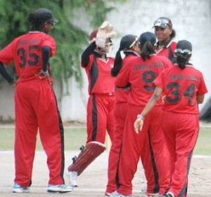Members of the Trinidad and Tobago Women Cricket Team